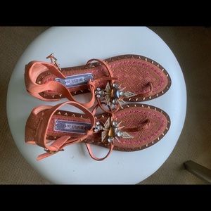 Ivy Kirzhner Jeweled Sandals 7M